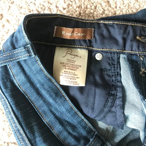 Paige Roxie Capri Jeans, Sz 25 - Picture 4 of 6